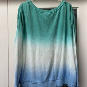 Splendid horizontal soft stripes sweatshirt